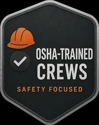 OSHA-trained, safety-focused crews